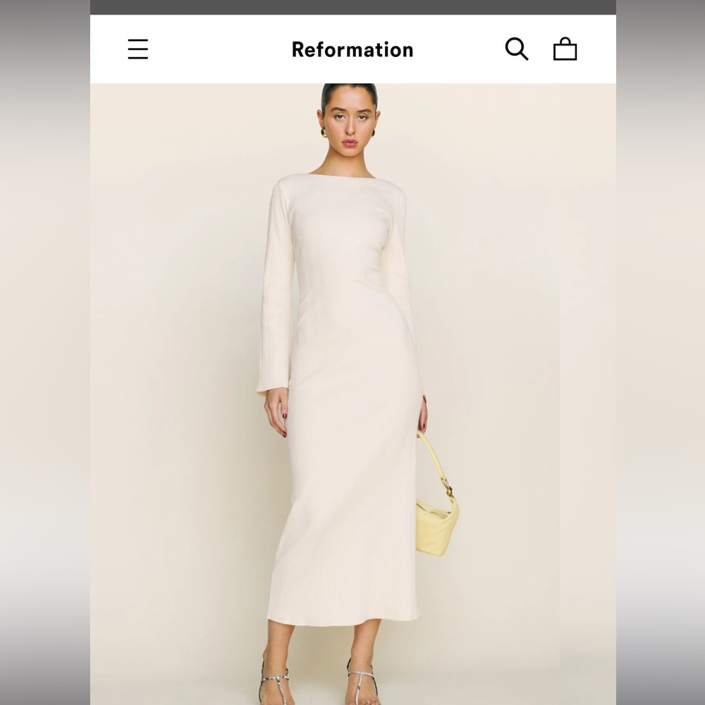 Reformation Delphina Knit Dress